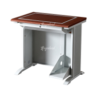 洛诗莲 (RoyceLand) 隐藏式翻转电脑桌培训桌教室机房多媒体学习桌办公桌C款单人位胡桃色