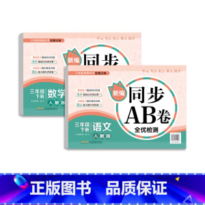 [正版]三年级下册同步训练语文数学AB卷小学3年级下册试卷测试卷全套非人教版单元测试期中期末冲刺100分考试模拟全优检