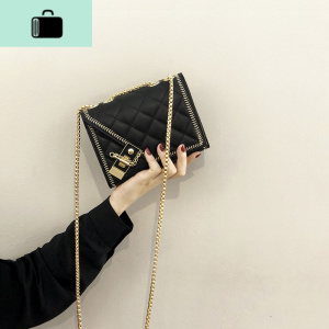 高级感小包包女2020春夏新款韩版百搭女包洋气时尚流行菱格链条包NEW LAKE女士单肩包