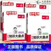 小四门[一本初中知识大盘点] 初中通用 [正版]2024版初中小四门答题模板知识点必背人教版七八九年级政治历史基础知识大