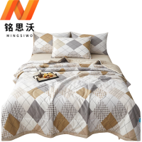 铭思沃棉花被四件套2.0m床 咖色 套