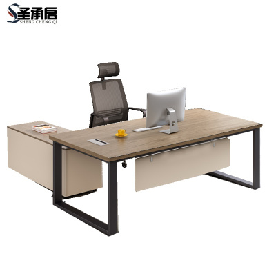 圣承启 班台桌 含柜椅张