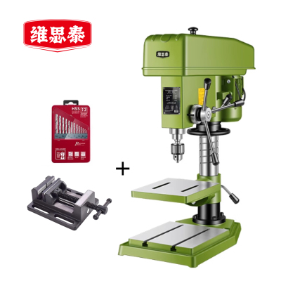 维思泰 台钻调速台式钻铣床钻攻一体机 380V/1500W/Z4132+平口钳 台