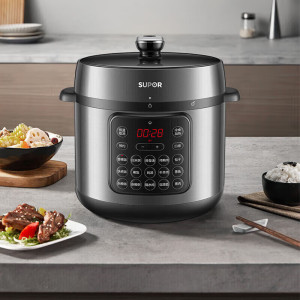 苏泊尔智能6L大容量电压力锅铝合金内胆手动排气SY-80YC17