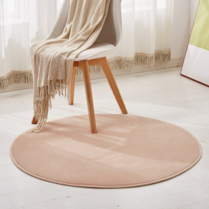 美帮汇圆形珊瑚绒地毯客厅沙发毯卧室房间床边满铺毯榻榻米飘窗垫可定制