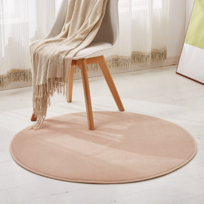 美帮汇圆形珊瑚绒地毯客厅沙发毯卧室房间床边满铺毯榻榻米飘窗垫可定制