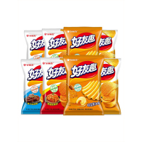 好丽友好友趣薯片休闲食品小吃解馋小零食 加勒比烤翅味70g*6袋