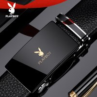 花花公子皮带男士2025新款真皮自动扣年轻人休闲腰带青年牛皮裤带