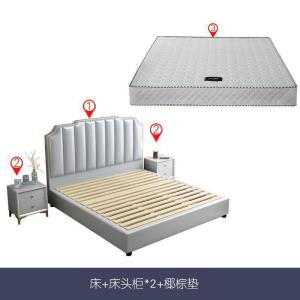 森美人港式轻奢床双人床婚床主卧小户型软床 现代简约床