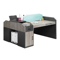 慧采云 办公家具职员桌办公桌组合现代简约员工位电脑桌2人财务桌