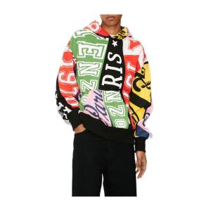 高田贤三(Kenzo)纯棉标志连帽卫衣男百搭长袖运动套头衫情侣款户