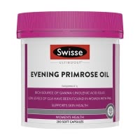 Swisse 月见草油精华胶囊 200粒 1瓶装 平衡女性内分泌保养胸涨经期不适 澳洲进口
