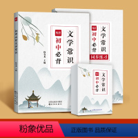 初中文学常识大全+速记手卡 初中通用 [正版]易蓓初中语文必背文学常识大全书题库中国古代文学知识点归纳总结课外阅读考点习
