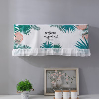 家柏饰(CORATED)空调防尘罩 空调罩套 开机不取挂式挂机空调套简约空调挡风帘 彩棕榈 1p(80厘米以内)开机不取