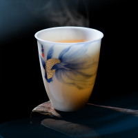 MULTIPOTENT功夫茶杯黄旭东大师作品手工堆金贴金工艺冰晶玉留香杯 伴手礼盒