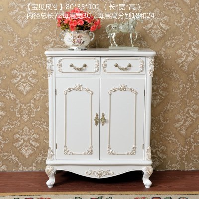 欧式家用鞋柜现代厅柜简约省空间经济型鞋架储物柜柜子实木