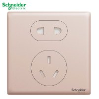 施耐德电气 开关插座 珍铂系列温莎金色 金属铝合金面板 家用86型插座 二三插墙壁插座 五孔电源插座 开关 带USB