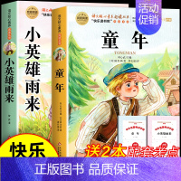 [全2册]童年+雨来 [正版]全套3册 童年爱的教育和小英雄雨来六年级上册必读的课外书高尔基管桦原著老师经典书目完整版快