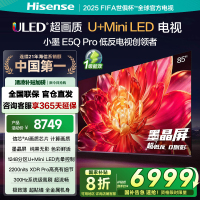 海信电视小墨E5Q Pro 85吋画质U+Mini LED 墨晶屏 信芯芯片 300Hz高刷
