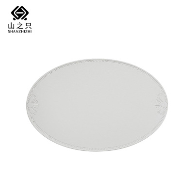 山之只 防水防油椭圆压花隔热餐垫 45*30cm 张