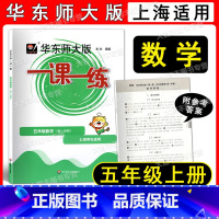 数学 小学五年级 [正版]新版华东师大版 一课一练 数学 五年级第一学期/5年级上 含答案 上海版教辅 华东师范大学出版