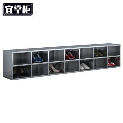 宜掌柜不锈钢车间换鞋柜 14格(201)台