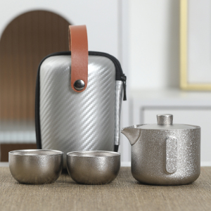 MULTIPOTENT整套功夫茶具套装钛茶器七星快客套装TTS3085