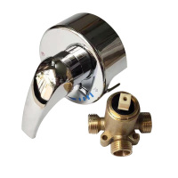 LONMATE 铜体贴墙式电热混水阀SL-363 一个