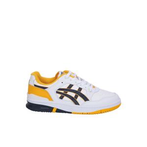 亚瑟士(ASICS)男款白色蓝色跑步鞋圆头系带运动鞋休闲鞋低帮轻便