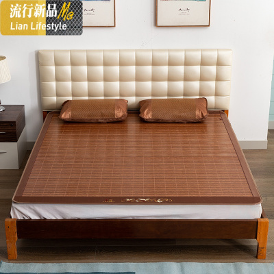 凉席1.8m床加厚1.2/1.3/1.35/1.4/1.5/1.6/1.7/2米宽竹席直筒定制 三维工匠