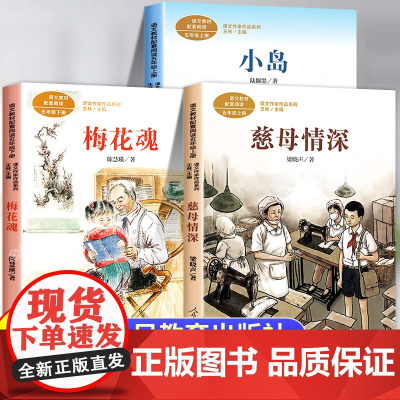 五年级必读课外书老师教材同步阅读书籍 慈母情深梁晓声人教版梅花魂小岛书 课文作家作品系列儿童文学经典读物人民教育出版社