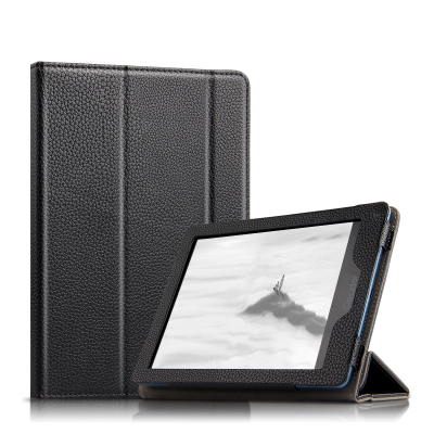 久宇掌阅iReaderOceanPro保护套6.8英寸电子书阅读器保护壳R686手持皮套智能休眠包边防摔支撑外套黑色