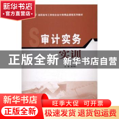 正版 审计实务实训 黄子明主编 华南理工大学出版社 978756235012