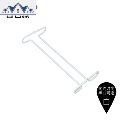 创意倒挂红 葡萄酒橱柜下挂式单排悬挂式高脚家用杯架摆件 三维工匠收纳层架