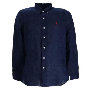 Polo Ralph Lauren2025新款男士衬衫长袖亚麻透气休闲正装商务轻便透气男衬衣