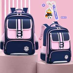 新款小学生书包1-3-6年级英伦风儿童书包轻便男女双肩背包