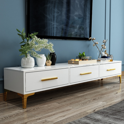 北欧电视柜茶几组合套装现代简约小户型客厅卧室轻奢后现代电视柜 180*40*40三抽配送+安装 组装