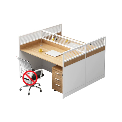 中豫鑫泽 ZYXZ5031814 屏风办公桌职员工位卡座 对坐双人位含柜