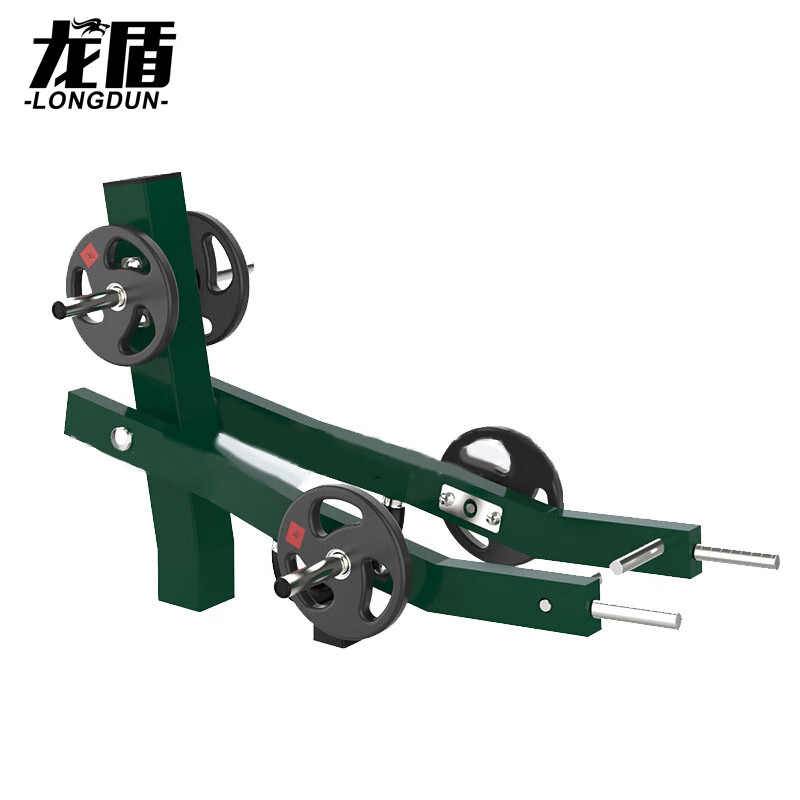 龙盾单人力量训练器 室外体能健身训练器材 硬拉训练器 含20kg杠铃片