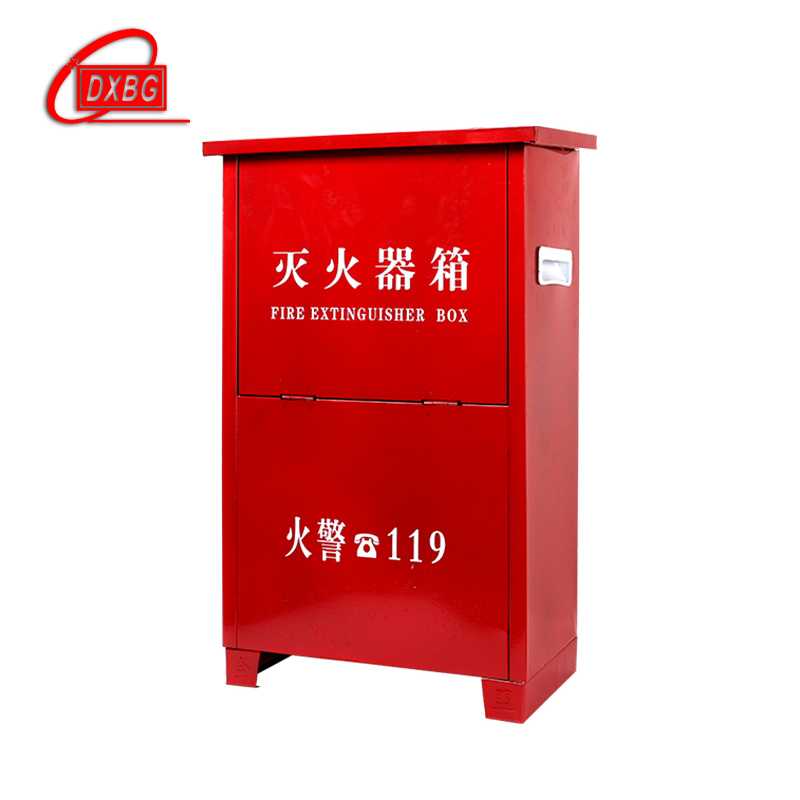 DXBG灭火箱子4kg不锈钢灭火箱套装消防器材箱能装2个8kg干粉灭火器(空箱)