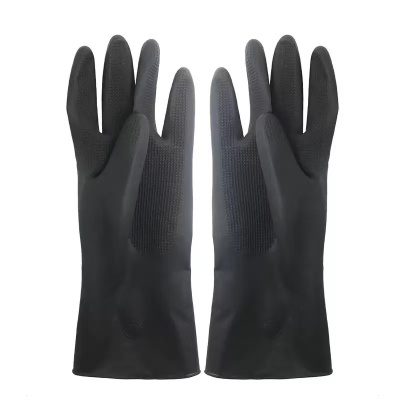 炅奇纺 耐酸碱乳胶手套 橡胶 付