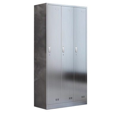 景福达不锈钢储物柜三门900*420*1800mm台