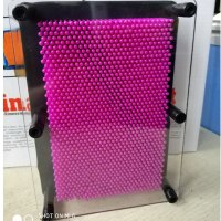 3D魔术手膜克隆三维立体特大钉针脸印手印玩具儿童百变针画手模 方形款紫色 大号