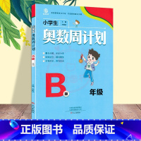 奥数周计划[B版] 小学五年级 [正版]小学生奥数周计划1一2二3三4四5五6六A版B版全套小学数学解决问题天天练同步练