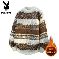 花花公子新款高品质[新款]2025年秋冬款圆领针织毛衣男
