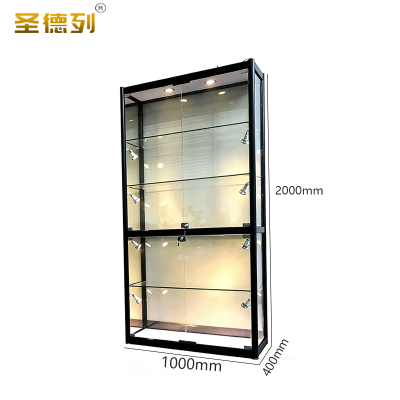 圣德列展示柜玻璃透明储物柜I-8 1000*400*2000mm