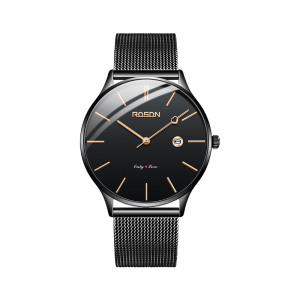劳士顿(ROSDN)正品手表男表石英表时尚男士商务女表休闲潮流女士轻奢小众ins风简约学生女表防水3717GL