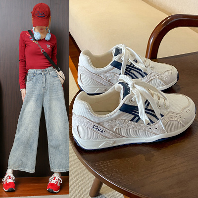 秋季新款韩版透气阿甘鞋女ins学生休闲鞋女德训跑步女