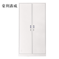 豪利鑫威加厚二门钢制更衣柜员工柜铁皮职工储物柜带锁存包柜鞋柜
