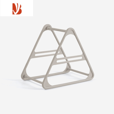 三维工匠衣架收纳器阳台免打孔 家用整理架省空间桌面放晾衣架夹的架子